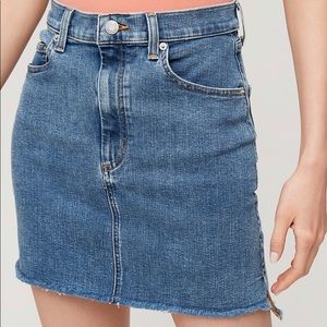 Aritzia Wilfred Free Denim skirt, size 0